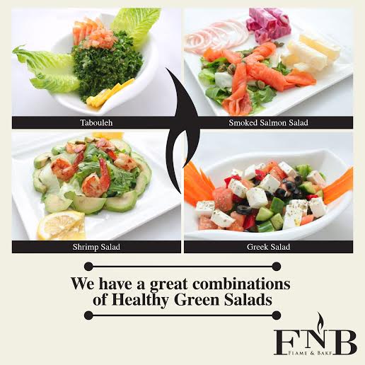 flamenbakeuae's tweet photo. For all you #health conscious people here’s our very own special #salad selection!
#FlameNbake #UAE #Food http://t.co/bojEVvvKPJ