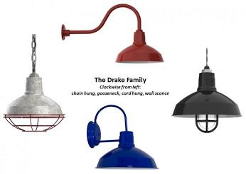 barnlight's tweet image. Not too big, not too small - the Drake Warehouse shade is just right for so many spaces!