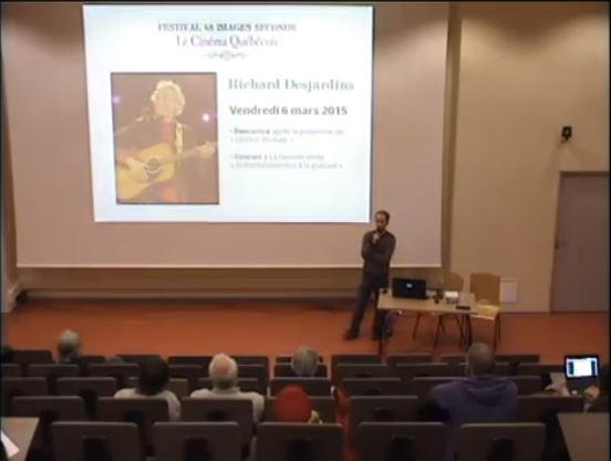 #RichardDesjardins concert + présentation de 2 de ses documentaires 48imagesseconde.fr/2015-cinema-qu… @48imagesseconde #48images