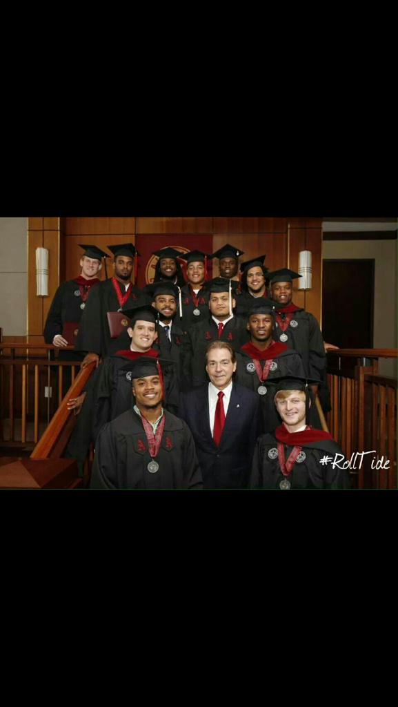 BamaFballLive's tweet photo. Congrats to all the players that graduated earlier this week! http://t.co/QbN6tHzH4s