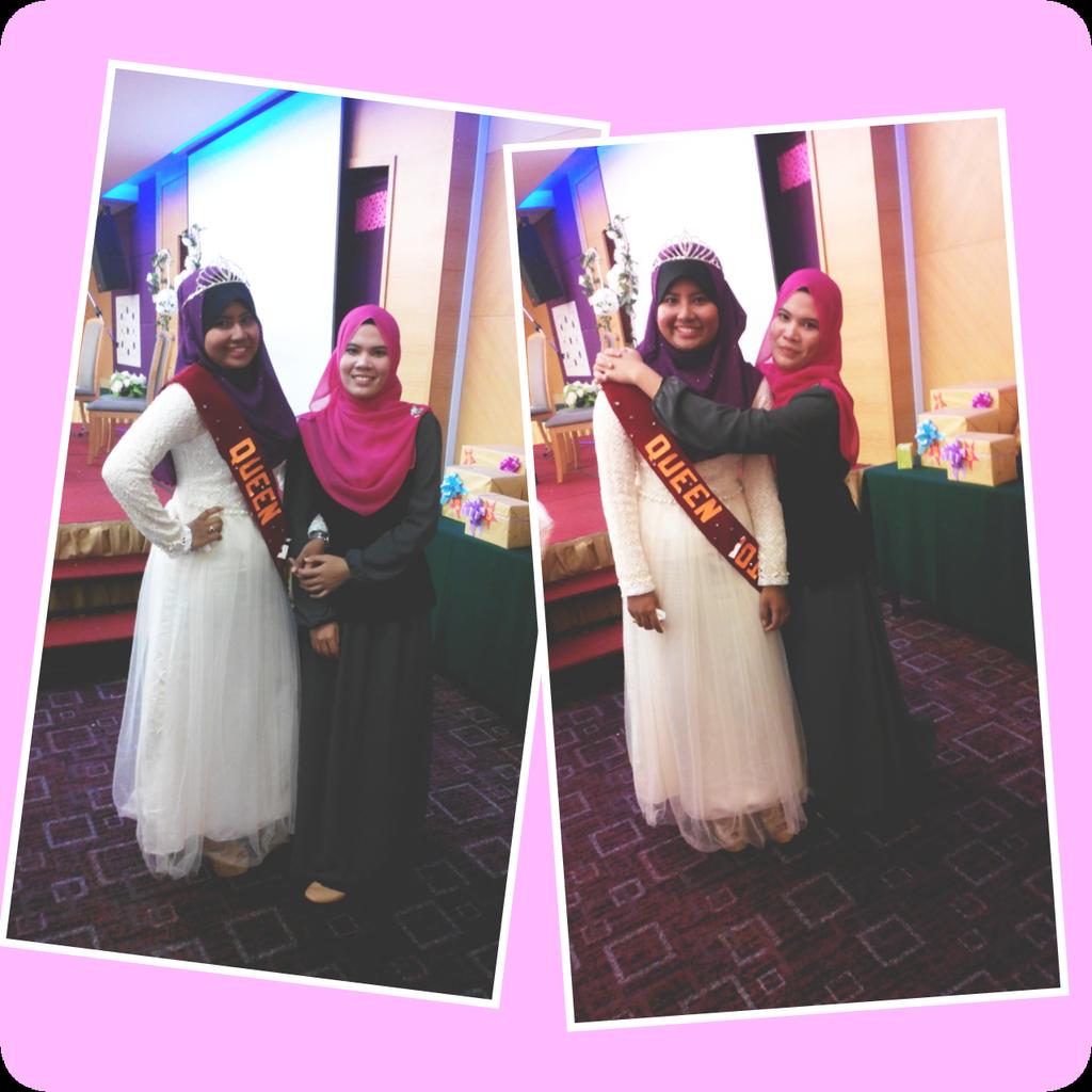 duzzlehoo's tweet photo. The Queen belongs to me tonight.. Congrats ha bukk.. #dinner #lastsem #queen2014 http://t.co/vq7EKbZ26w
