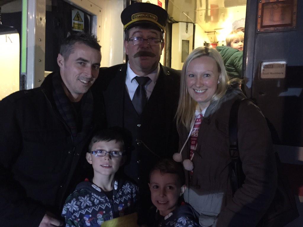 Kate_Mc1's tweet photo. About to board @PolarExpressUK #ibelieve http://t.co/Mf0Hf4oQm6