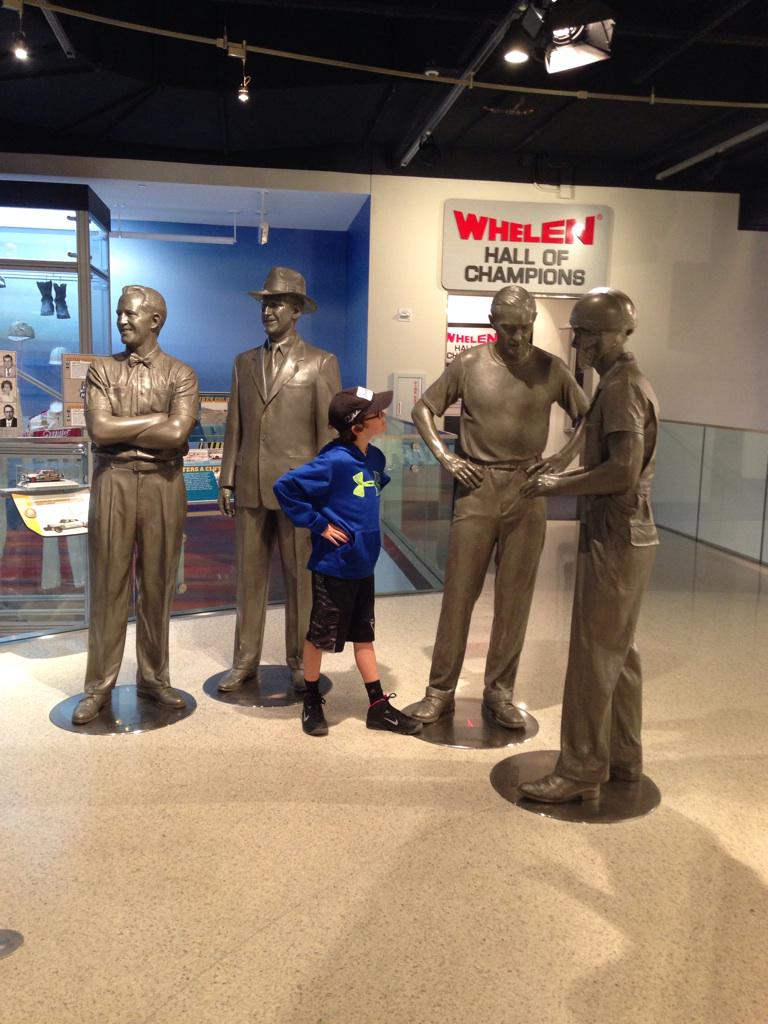 GoSpreadJoy's tweet image. Aaron at NASCAR HOF #NASCARHALL