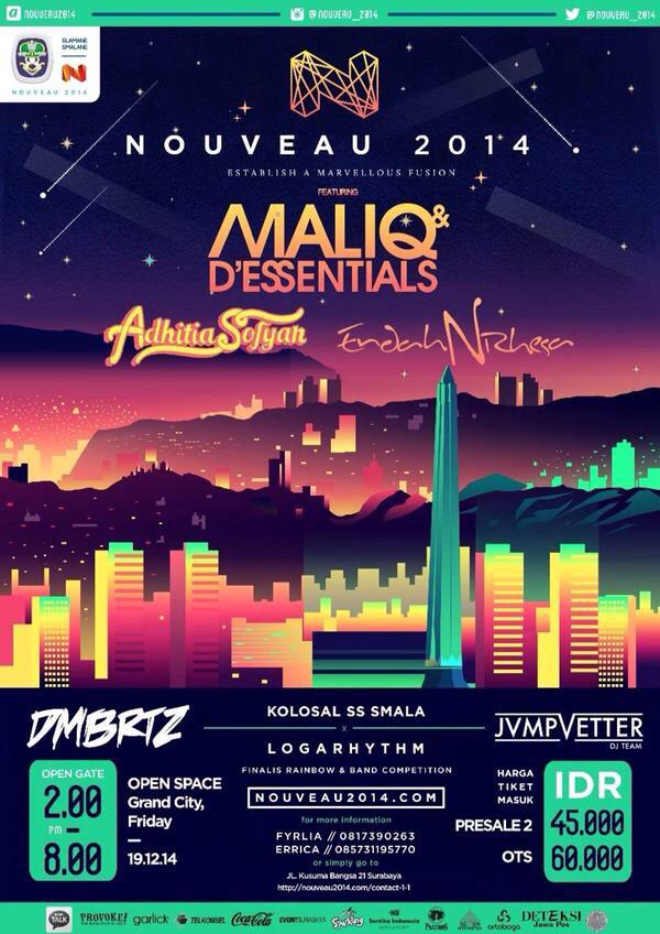 Nih @Nouveau_2014 Grand City Sby,19 Dec'14 w/ @MaliqMusic <a href="/endahNrhesa/">Endah N Rhesa | endahnrhesa.tez</a> !Hosted by #McGanas <a href="/iqbaltwkkl/">iqbal tawakkal</a> &amp; <a href="/gedeletsgo/">GED</a>