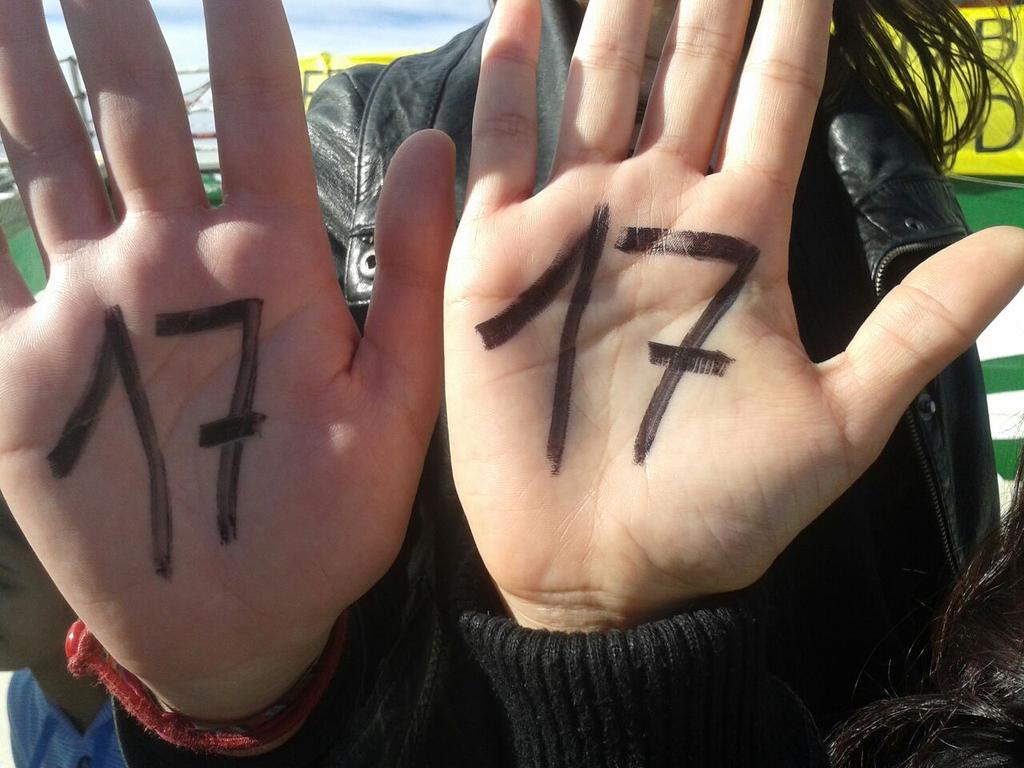 MelissaLF9's tweet photo. "Defender el medio ambiente, nuestro derecho y deber." #Mision45 #Cofrentes17 @greenpeace_esp @Greenpeace_CV http://t.co/Vym5eZPgip