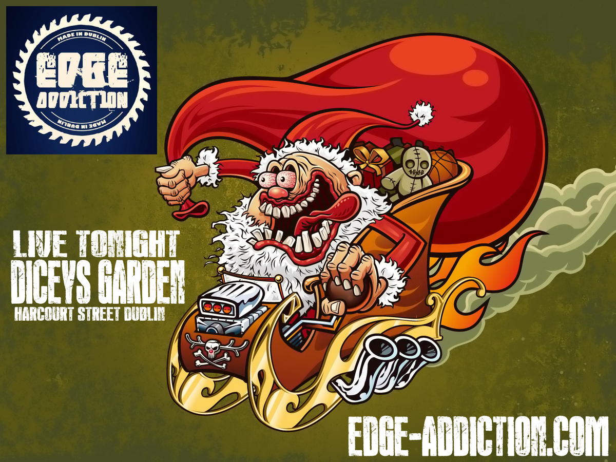 EdgeAddiction's tweet photo. We are live tonight @DiceysGarden !!! http://t.co/3gQ7TZPXkH #edgeaddiction #rock #dublin #livemusic http://t.co/Tzy25fqTlj