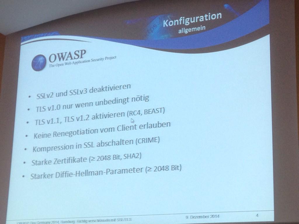 _cqrity's tweet image. SSL/TLS richtig konfigurieren beim German OWASP Day #owasp_d2014