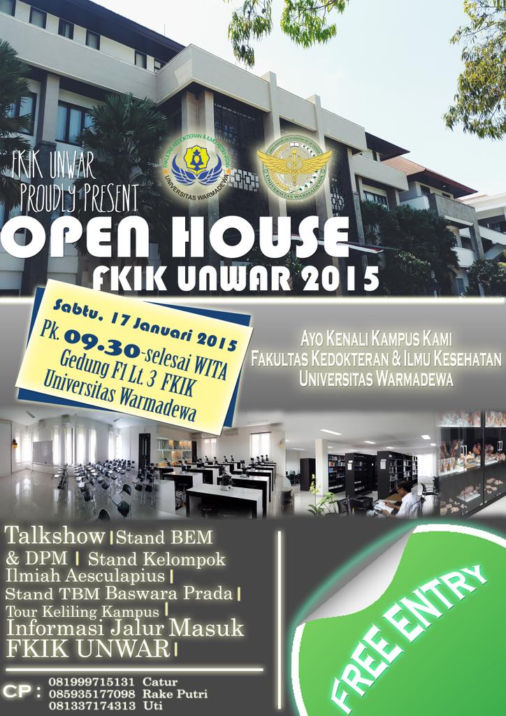 Ayo datang ke open house fkik unwar 2015