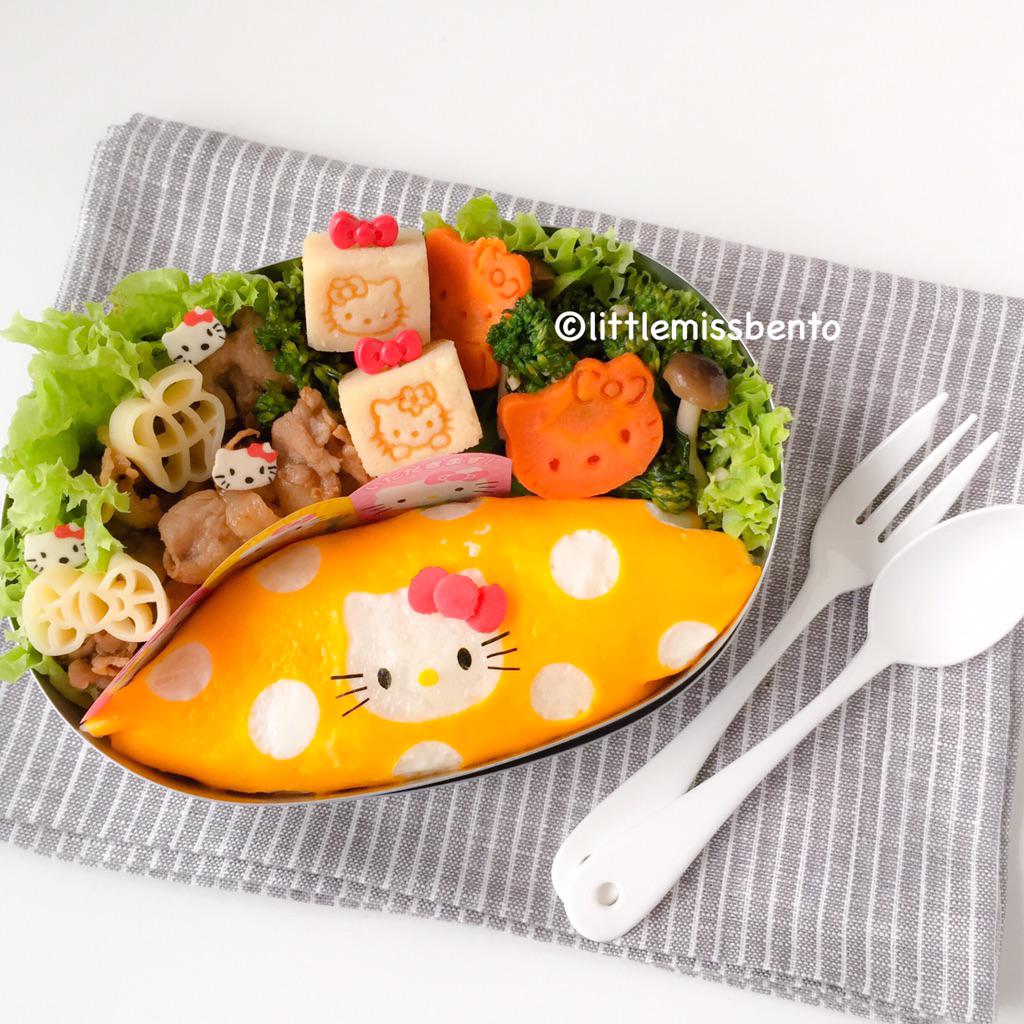 littlemissbento's tweet photo. Made Hello Kitty Omurice bento today!! Yummy!! http://t.co/VosOPT2H9b #decoben #bento #hellokitty #kyaraben #sanrio http://t.co/gWehpFDqm3
