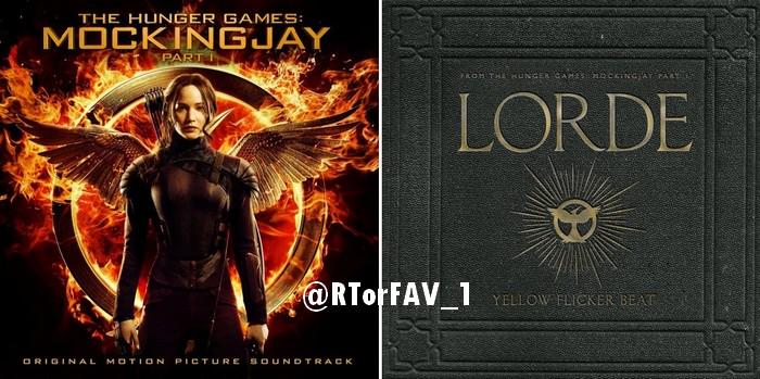 REQUESTED 
RT for Jennifer Lawrence "The Hanging Tree"
FAV for Lorde "Yellow Flicker Beat"
