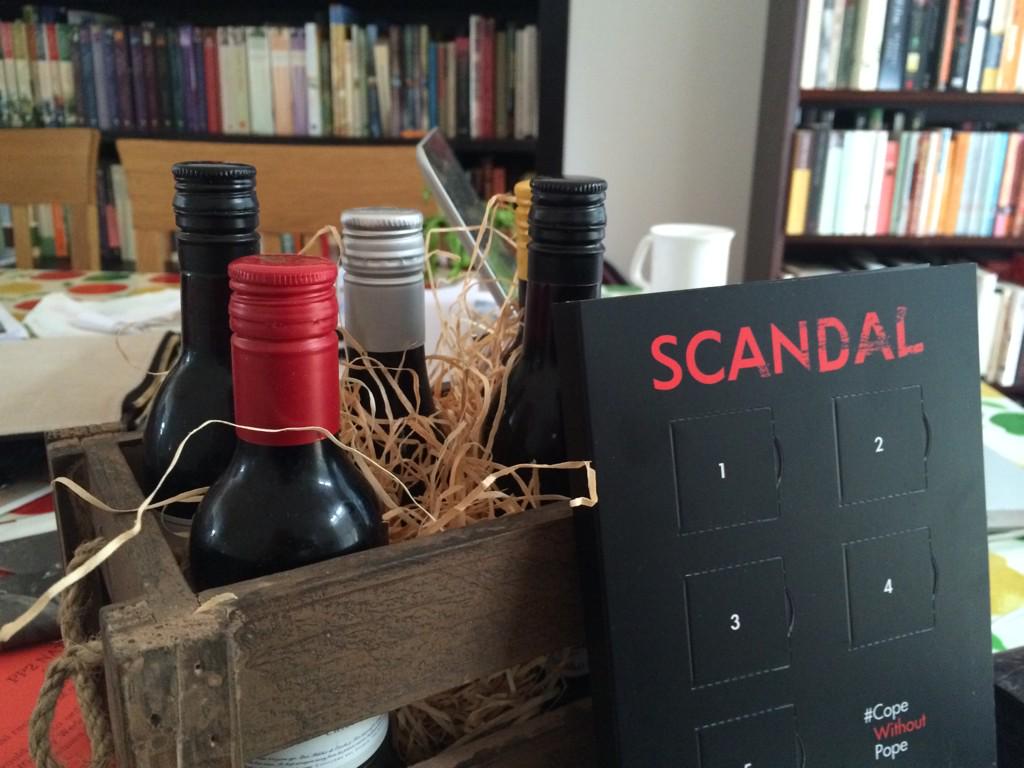 sarahjphughes's tweet photo. Sky Living I tip my (white) hat to you, you know your audience.#CopeWithoutPope #Scandal http://t.co/OobC4QnI1W
