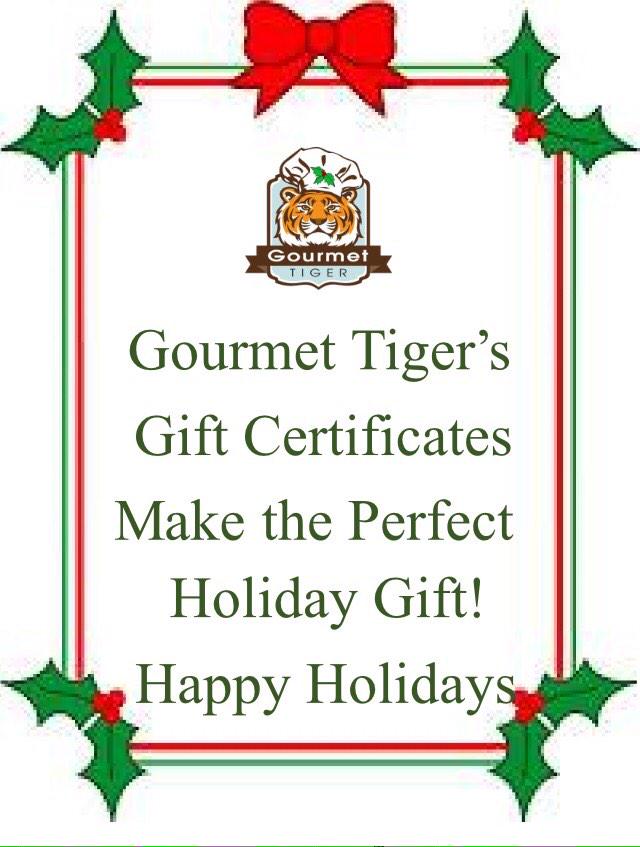 GourmetTiger's tweet photo. Give us a call at 334-821-9222 or stop by today! Happy Holidays! http://t.co/VtWG9a3hEy