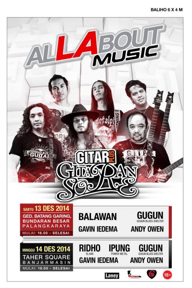 GitarPlus's tweet photo. Gitaran Sore siap menginvasi Palangkaraya &amp; Banjarmasin!  Sampai jumpa besok &amp; lusa ya :) http://t.co/Wga796fUDp
