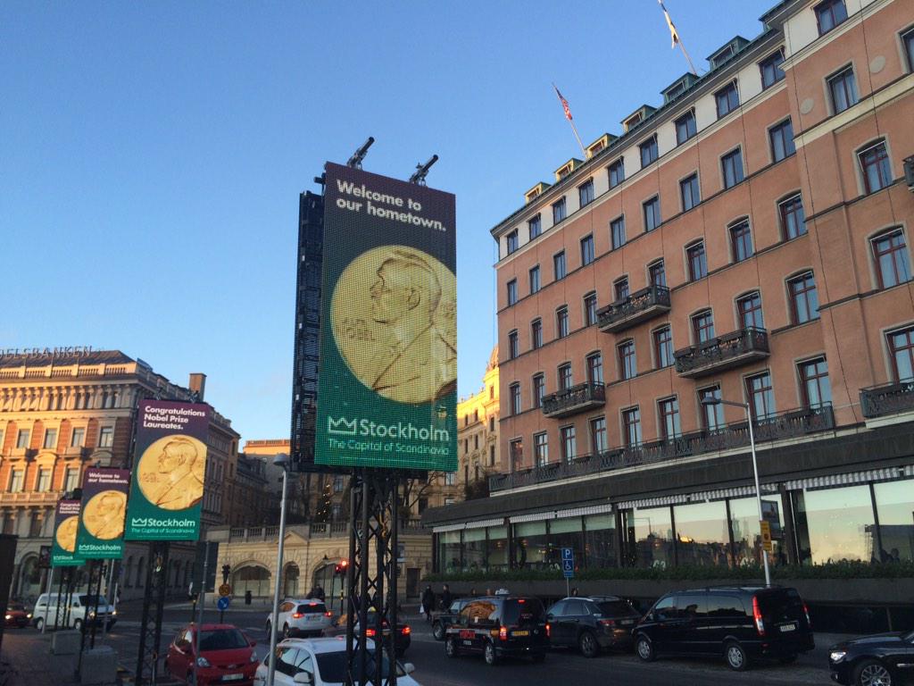 munktellsp's tweet photo. @NobelPrize winners - #smartlivingchallenge winners inspires by your story today via @NobelMuseum #sparksofcreativity http://t.co/U3w4gcQ8ZX
