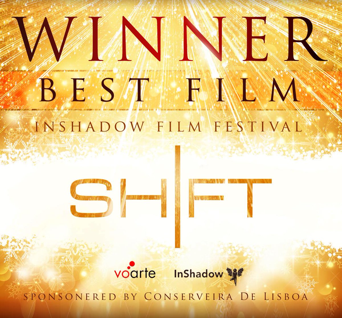 Del_Mak's tweet photo. Amazing! My #Dance #ShortFilm #ShiftFilm wins #BestFilm Award @VOARTE #InShadowFestival in #Lisbon #AwardWinningFilm http://t.co/7xET7TwMGc