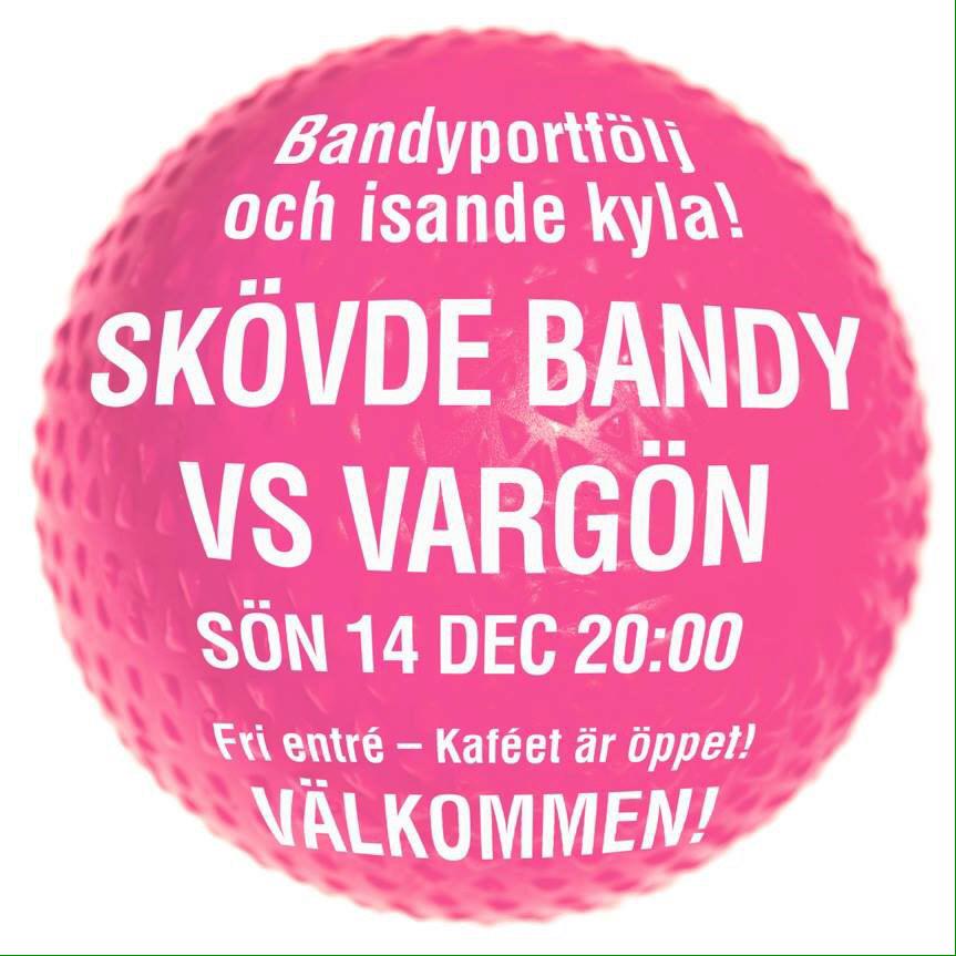 SkovdeBandy's tweet photo. På söndag är det dags i bandygrytan igen! Då kommer vargön på besök! 20:00 ska grytan börja koka! http://t.co/Q0kKuBq5mV