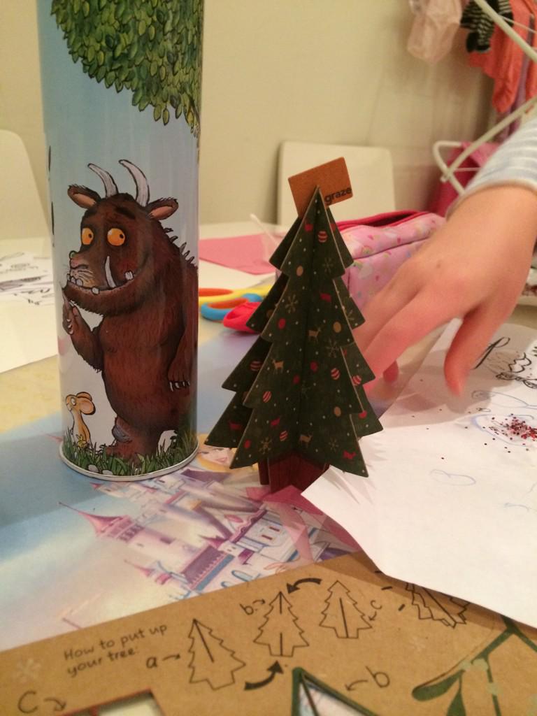 farrym2004's tweet photo. @grazedotcom mr gruffalo likes his graze Christmas tree http://t.co/HcLsPlL56X
