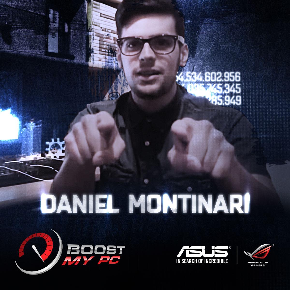 ASUSItalia's tweet image. Vi presentiamo Daniel, il primo protagonista di #boostmypc! Guardate la sua videocandidatura youtube.com/watch?v=bN-5Z0…