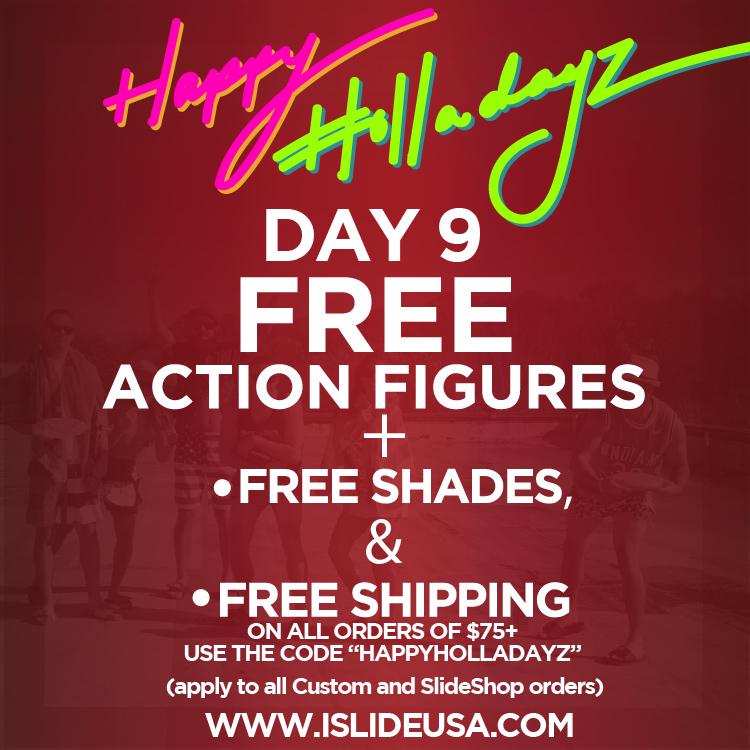 ISlideUSA's tweet image. We're giving away free action figures. That's right, action figures. #HOLLADAYZ #customizenow ISlideUSA.com