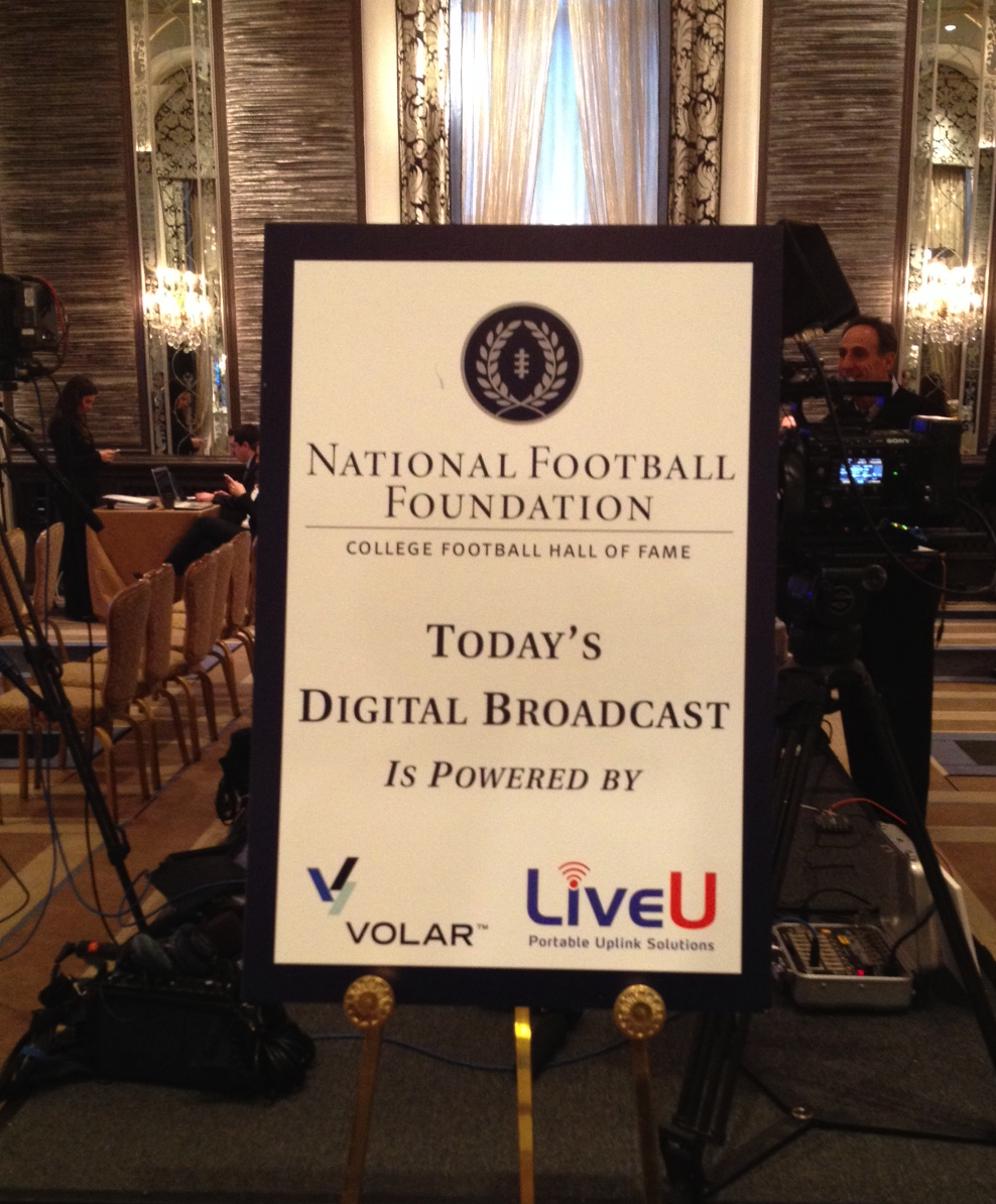 VolarVideo's tweet photo. Live now through noon ET: NFF Press Conference powered by @VolarVideo and @LiveU. http://t.co/moebbtbpqh @NFFNetwork http://t.co/HkLFdthynh