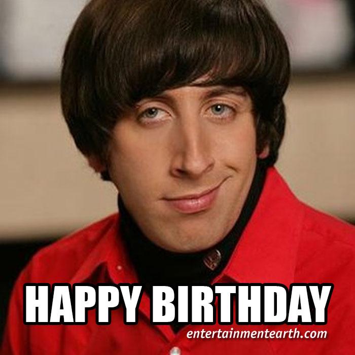 Happy 34th Birthday to Simon Helberg of The Big Bang Theory! Shop Collectibles:  