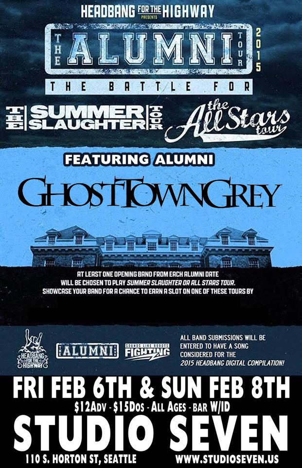 Feb 6th and 8th, 2015 #HeadbangForTheHighway #AlumniTour #SummerSlaughter #AllStarsTour #StudioSeven