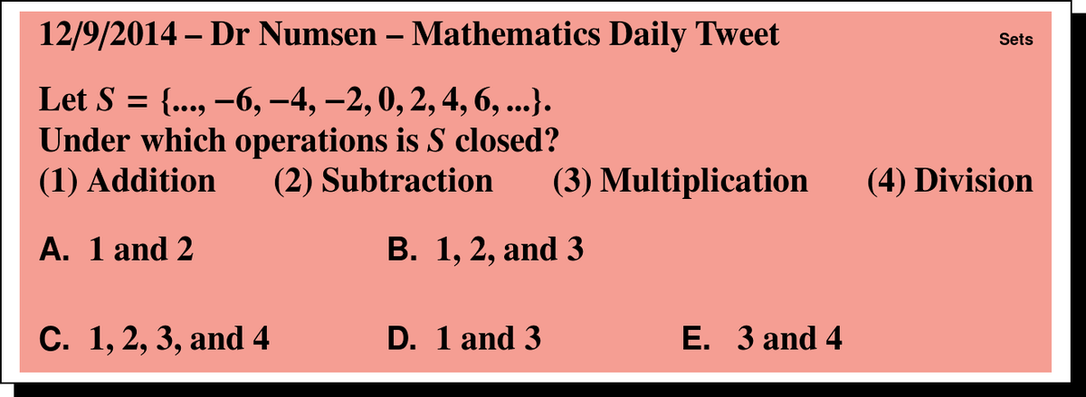 DrNumsenMath's tweet photo. Another problem about sets today!  I guess sets are important!  #UILMath Answer: http://t.co/o51DH85nwK http://t.co/MSk8A7Hzqq