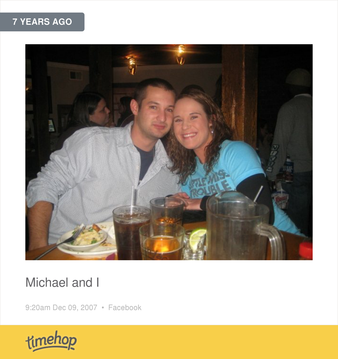 DonkeyButt84's tweet photo. Exactly 7 years ago today! (via @timehop) http://t.co/H1KUoM7pux http://t.co/4oNFrugSt5