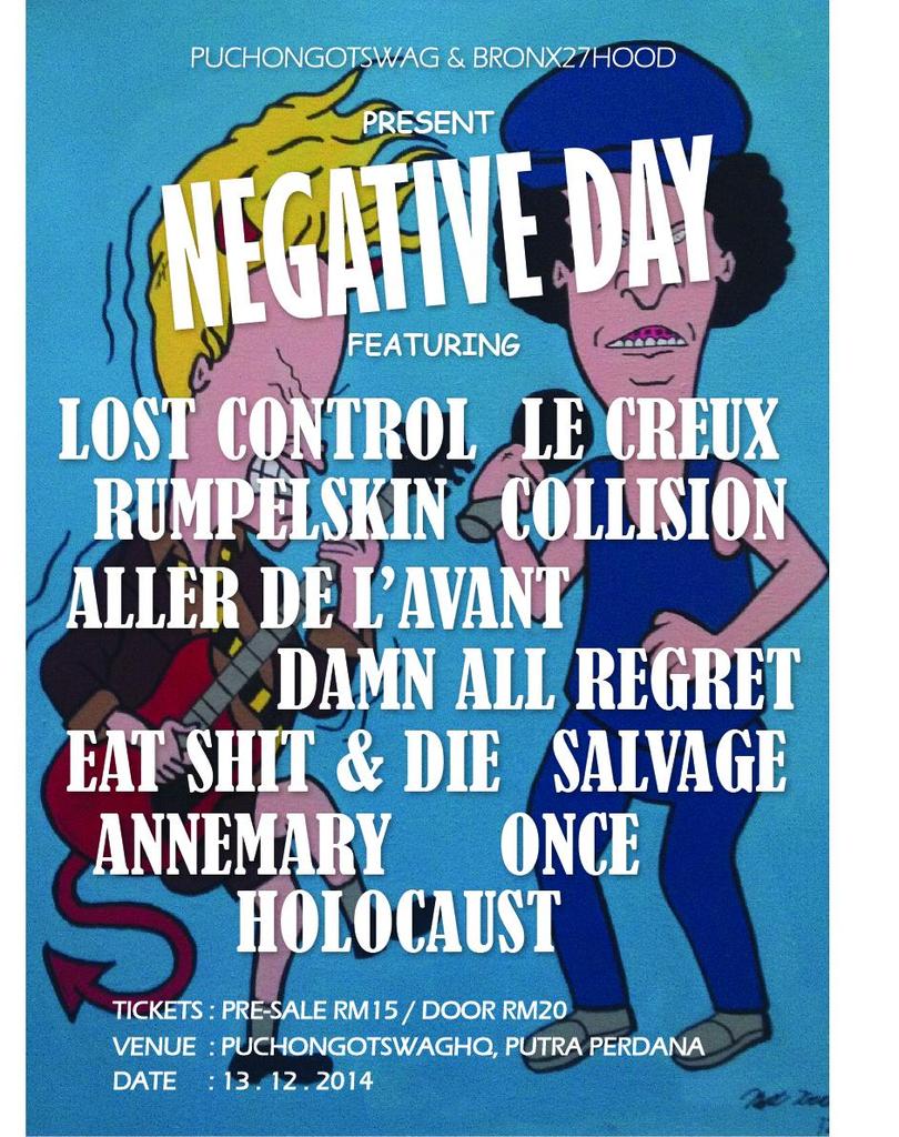 Dlu ada dgr soksek org ckp: "bila nk buat gig dak2 negative...?" - aaaa... lai lai sabtu ni pakat dtg ramai2...
