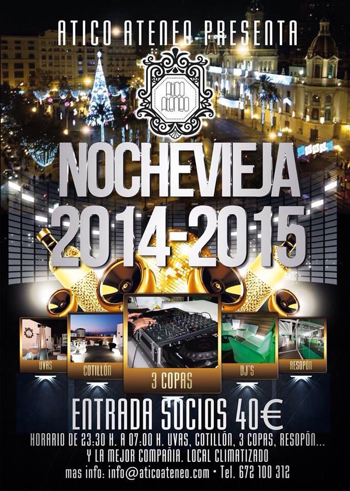 AteneoValencia's tweet photo. ¡Dale la bienvenida a 2015 desde el @AticoAteneo! Recuerda que el aforo es limitado. ¡No te lo puedes perder! http://t.co/ZOrvdtJyE6