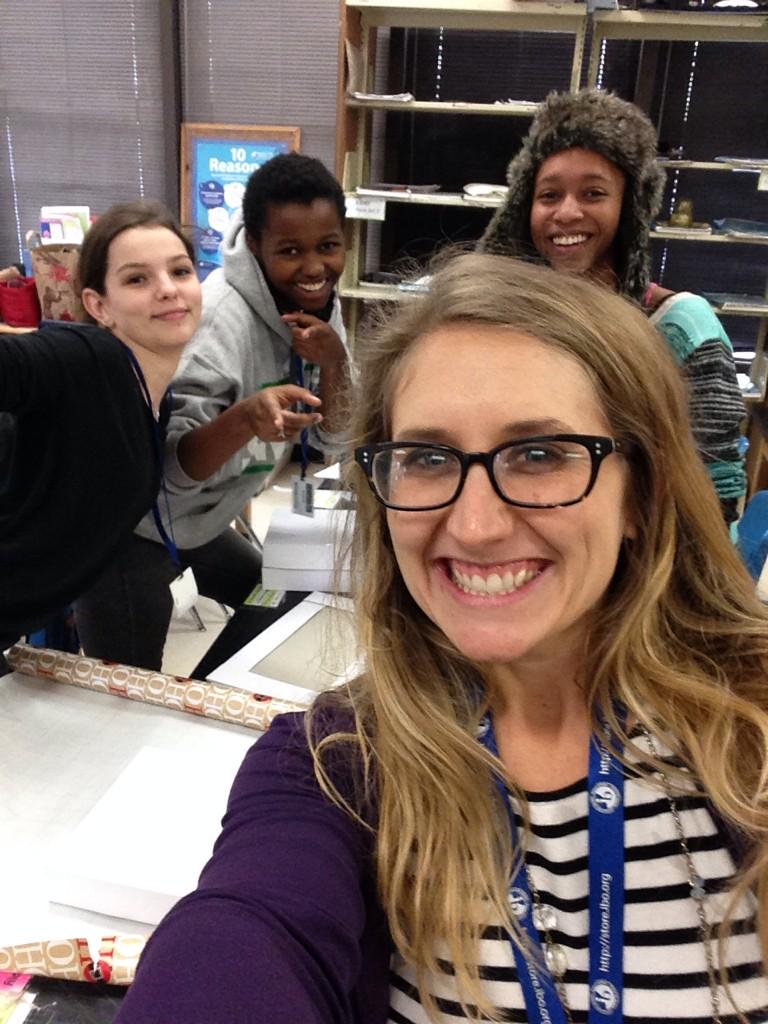Ms_Machado_com's tweet photo. NAHS wrapping gifts for our adopted family! #HOPE365 #machadoland #nationalarthonorsociety http://t.co/Th4yWPClLX