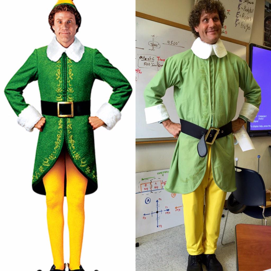 My teacher is actually Buddy the Elf 