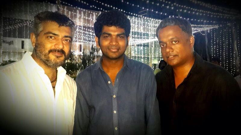 Vignesh Shivan on Twitter: "Dream Pic wit My idols😊 @menongautham & #Thala  #AdhaaruUdhaaru #Thursday #YennaiArindhaal thank u @Jharrisjayaraj  http://t.co/9m494SU3yf" / Twitter