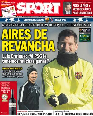 Portada de Sport del 10 de Diciembre