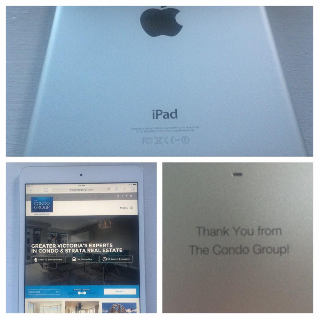 Early Christmas thanks to the @condogroup today! #ipad #HeShootsHeScores