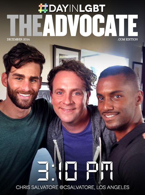 TheAdvocateMag's tweet photo. We're fans of all of you (@CSalvatore @drewdroege @darrylstephens) so we made this. #DayInLGBT http://t.co/nMD0rMVfoT http://t.co/wnH1JjIvRT