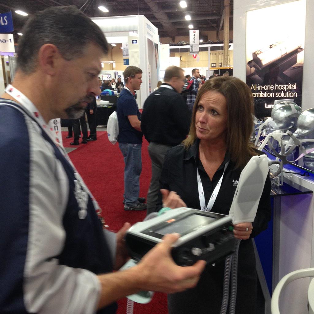 Resmed's tweet photo. Hospital leaders all asking about our all-in-1 PAP machine Lumis Tx at #aarc14: ASV, iVAPS, AutoSet & more! http://t.co/VRrapI0E0q