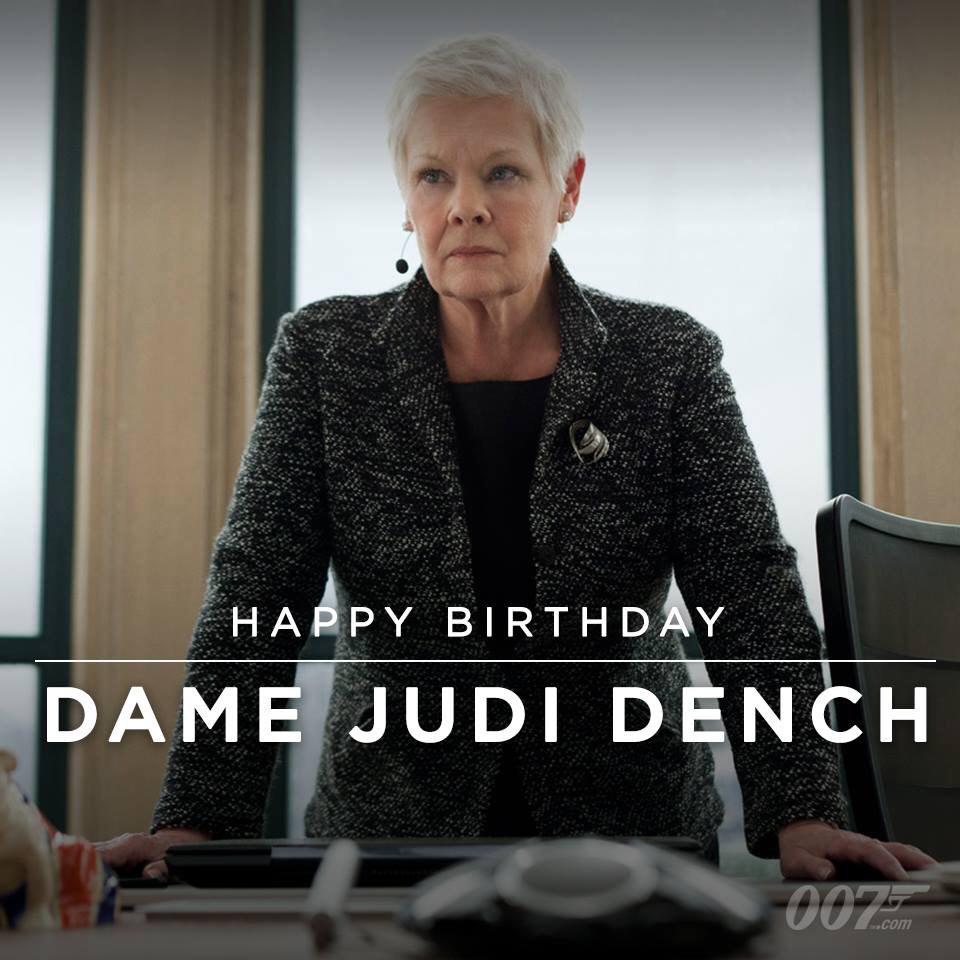 A big Happy 80th Birthday to one of Yorks greatest exports, the lovely Dame Judi Dench, well raise a glass to that! 