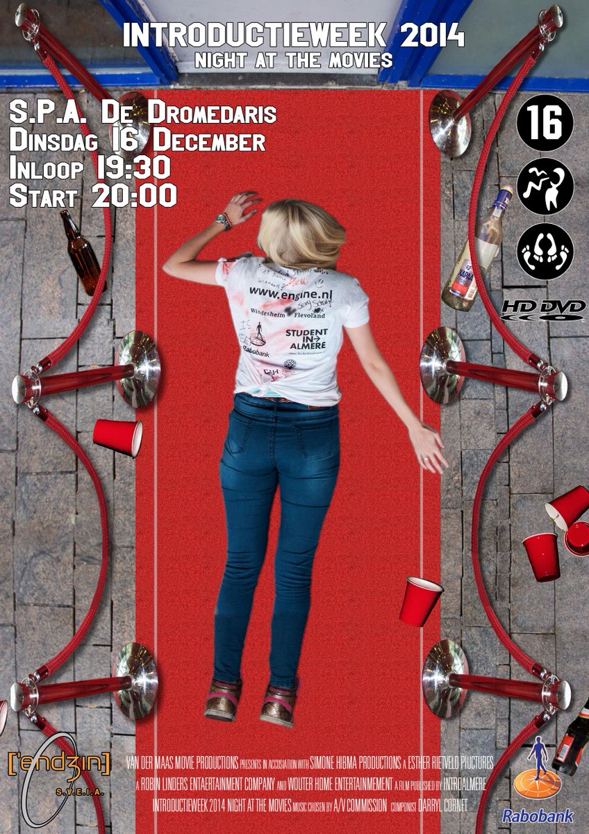 1991Maas's tweet image. RT @IntroAlmere: Dinsdag 16 december: Release Film #IntroAlmere14 in S.P.A. de Dromedaris! Inloop: 19:00 Start: 20:00
