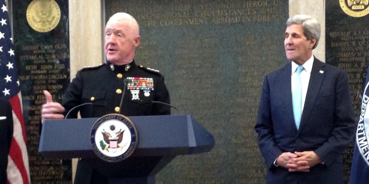Today: <a href="/StateDept/">Department of State</a> &amp; Sec.<a href="/JohnKerry/">John Kerry</a> present their donations for <a href="/ToysForTots_USA/">Toys for Tots</a>.

Give a gift: ow.ly/Fm8Ou
