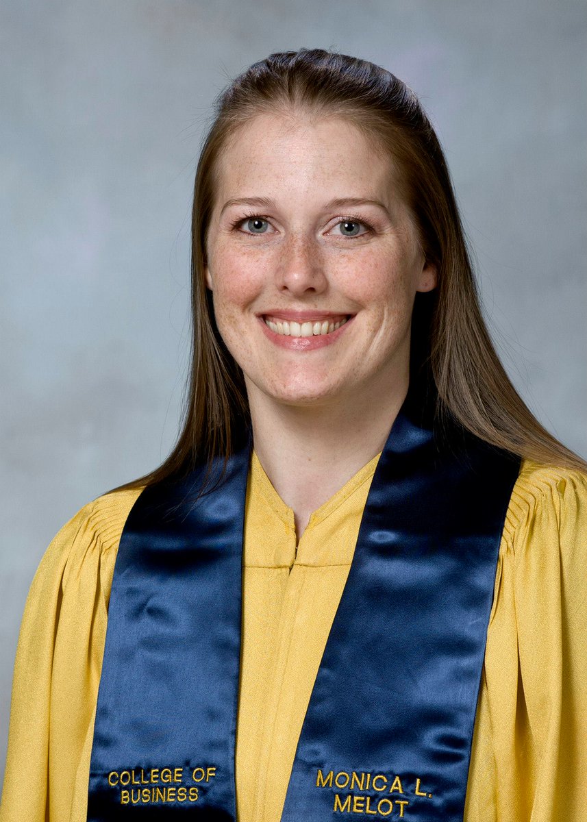 UCOBusiness's tweet image. Monica Melot is the #CentralBusiness #ClassMarshal! Read about our class marshals at bit.ly/1D4rN8n. #UCOGrad