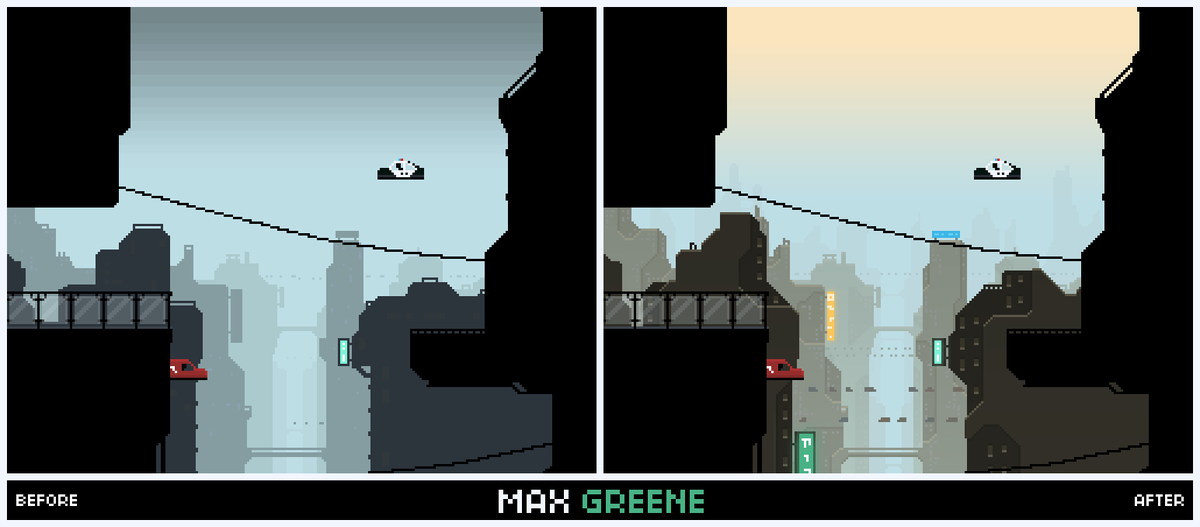 AffinityPlay's tweet photo. Working a little on the graphics of MAX GREENE. :) #pointclickjam #indiedev #gamedev #retrogaming #pixelart http://t.co/kW5TEj7FkL