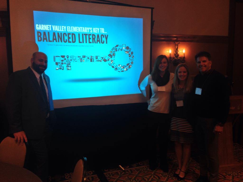 JMKotchEdD's tweet image. @GarnetValleyES teachers present on balanced literacy &amp;amp; Cunningham&apos;s 4 Block Model at #sas14 / #sas2014