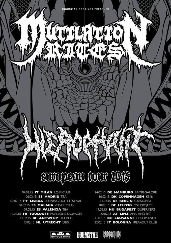 ProstheticRcds's tweet image. Watch out #Europe! @mutilationrites are headed over for their first-ever tour next February with @Hierophantkvlt!
