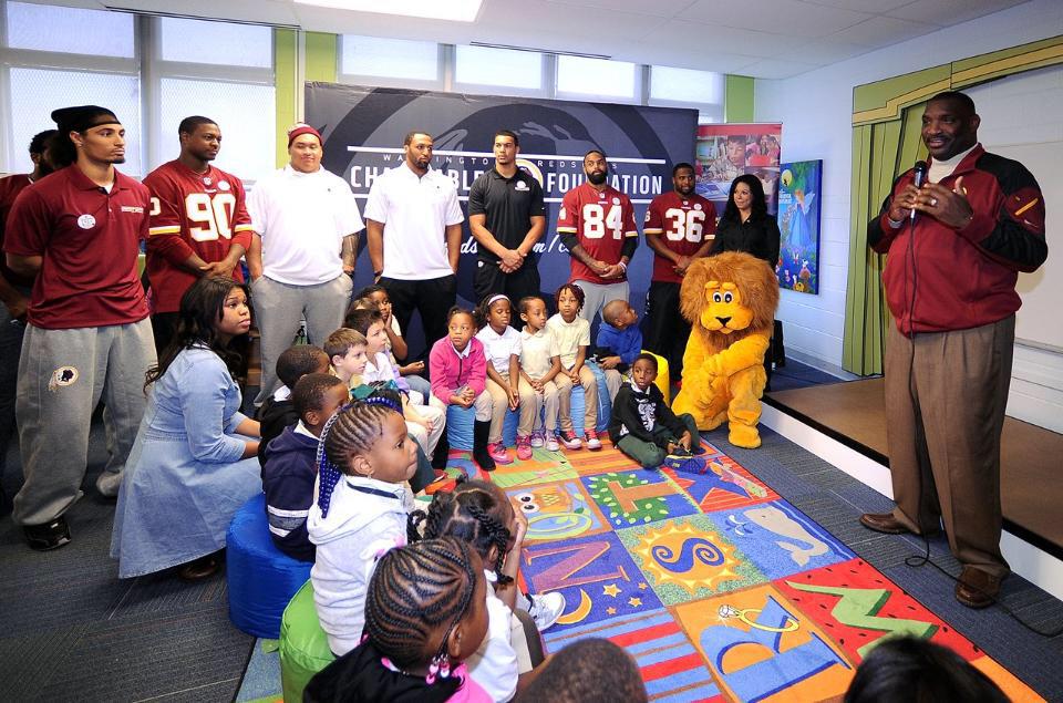 BostonBrawlers's tweet photo. Seems like @trey_wolfe is making himself right at home with the @Redskins. He assisted in redesigning a D.C. library! http://t.co/EGN6d5NUHV