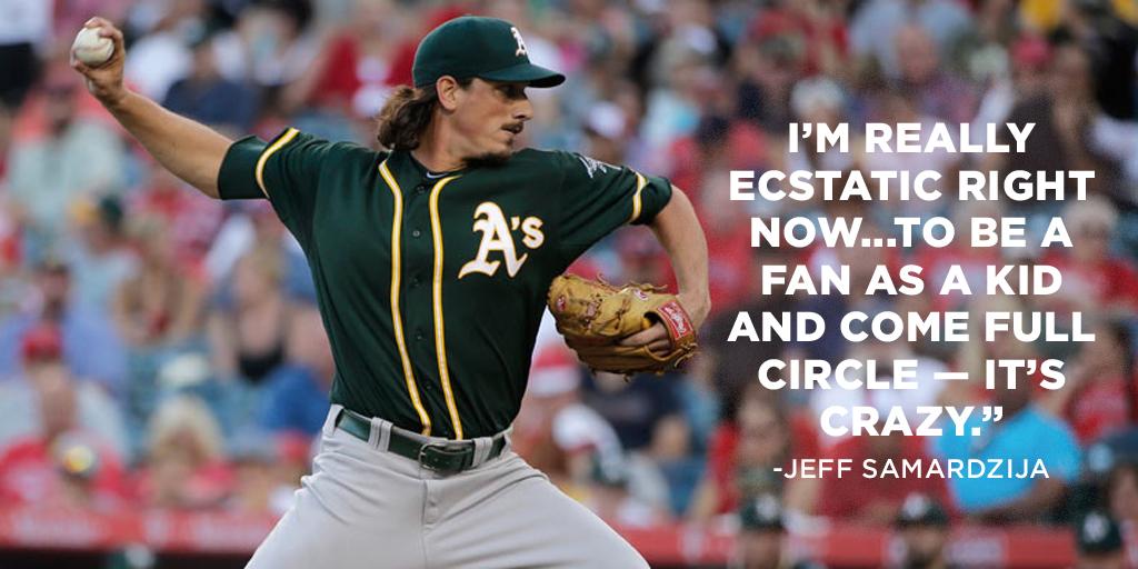 whitesox's tweet photo. Jeff Samardzija on coming back to Chicago and playing for the #WhiteSox: http://t.co/kfdygwXg94