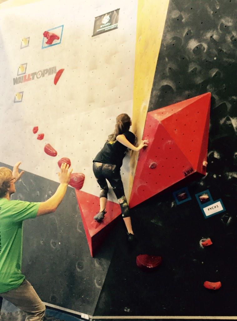 Chloe_Climbing's tweet image. Qualified for ABS Divisionals in Reno! #dogpatches #usaclimbing #climbing