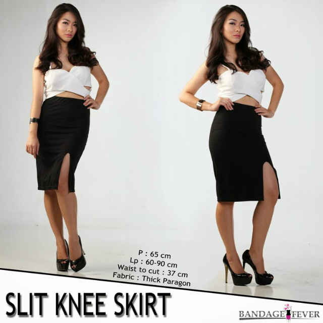 ButtonFashion's tweet photo. SLIT KNEE SKIRT IDR 85.000 http://t.co/F2AYptkoy6