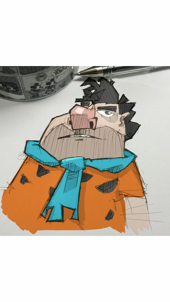 sandorkllo's tweet photo. #FREDFLINSTONE in colors for @Sketch_Dailies #Sketch_Dailies using @SketchBookPro on #note3 #note3art http://t.co/1PunlHwQO9