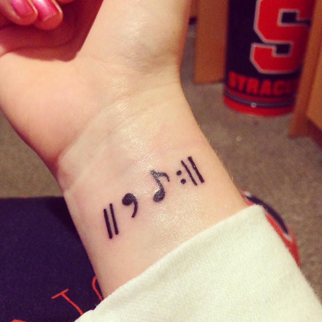 Play Pause Symbol Tattoo